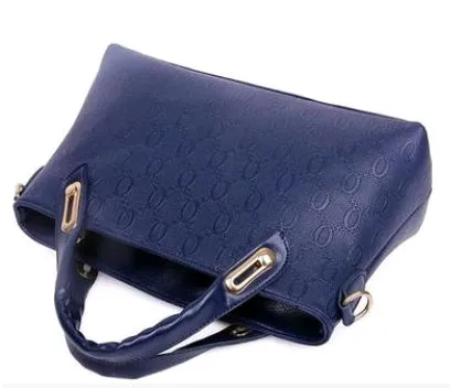 New Korean Fashion Handbags - Embossed Four-Piece Set: Ladies' Shoulder and Crossbody Bags