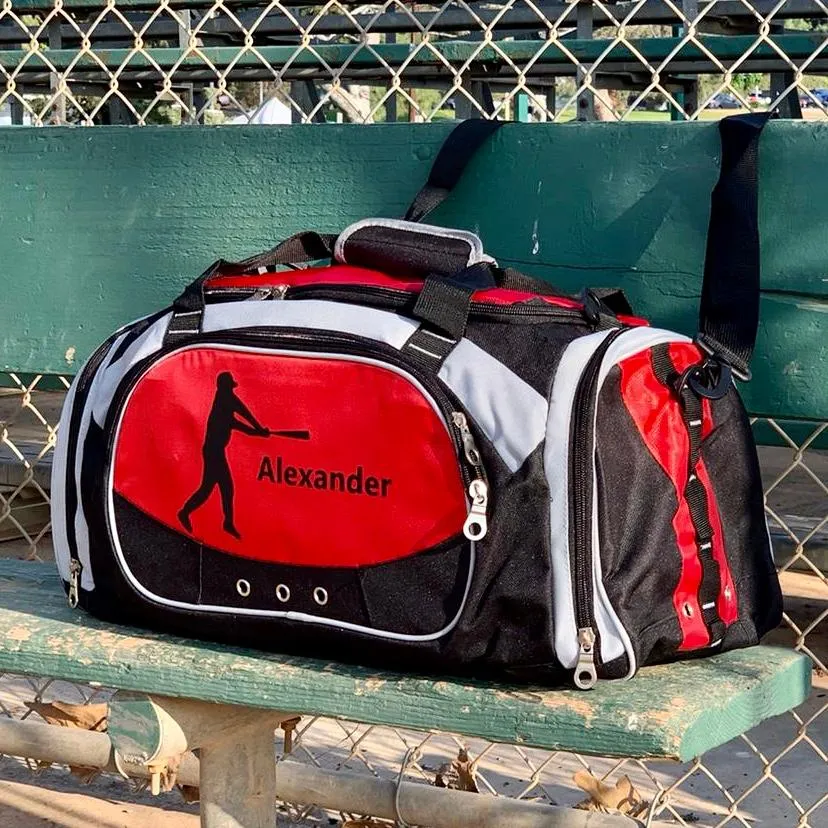 Personalized Deluxe Sports Duffel Bag for Kids and Adults - Basketball