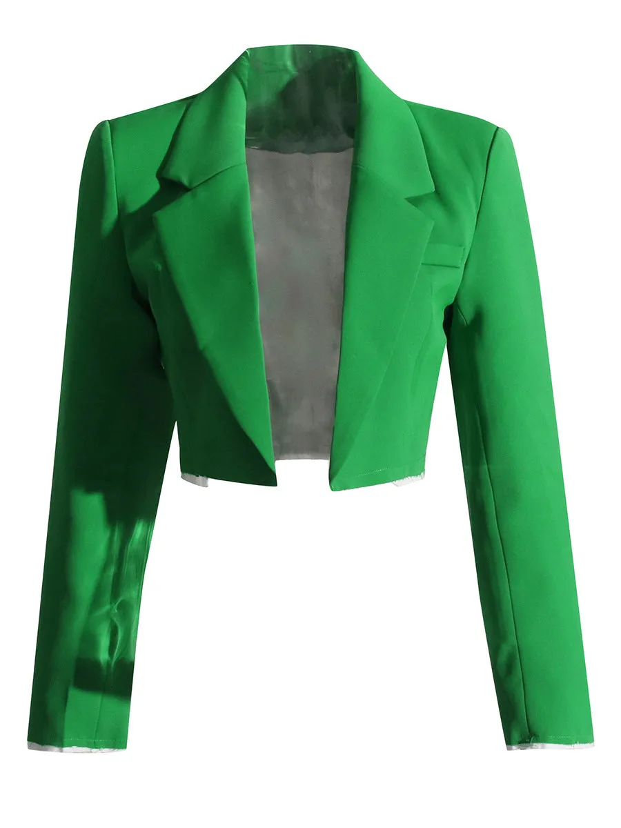 Petite short jacket casual suit