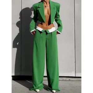 Petite short jacket casual suit