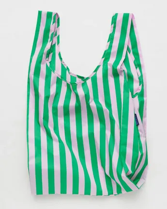 Pink Green Awning Stripe Baggu Standard