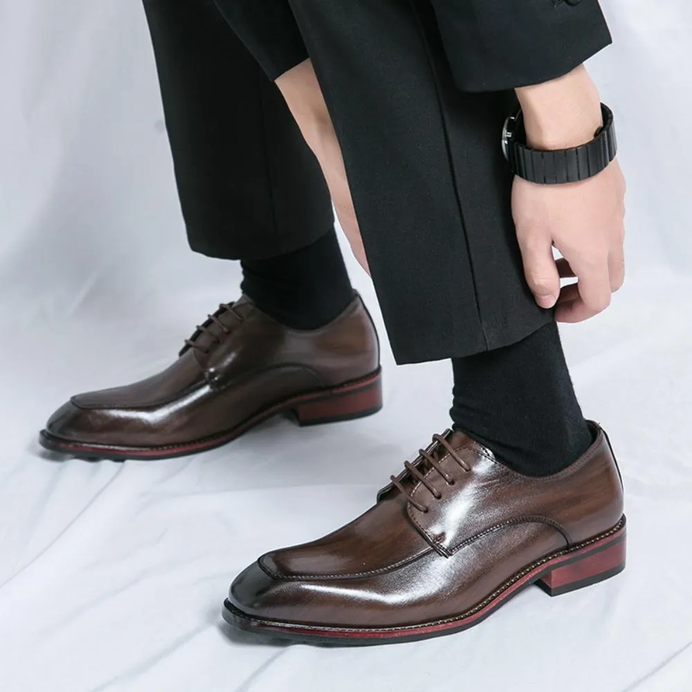 Pointed Toe Handmade Leather Shoes Business Formal Leather Shoes