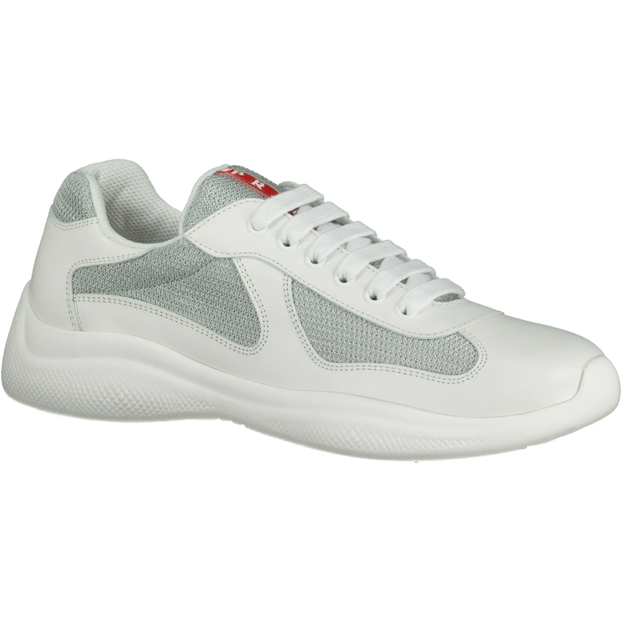 PRADA AMERICAS CUPS MESH TRAINERS WHITE NEW