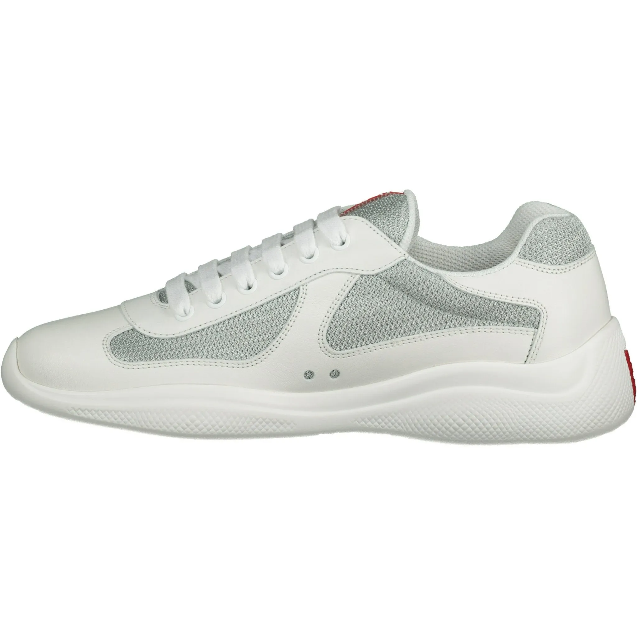 PRADA AMERICAS CUPS MESH TRAINERS WHITE NEW