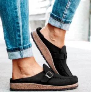 Purpdrank - New  Women Retro Shoes Slip on Mules Ladies Comfort Flats Female New Plus Size 43 Casual Men Summer Flat Clogs Zapatos Mujer