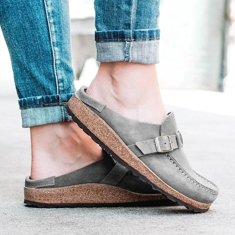 Purpdrank - New  Women Retro Shoes Slip on Mules Ladies Comfort Flats Female New Plus Size 43 Casual Men Summer Flat Clogs Zapatos Mujer