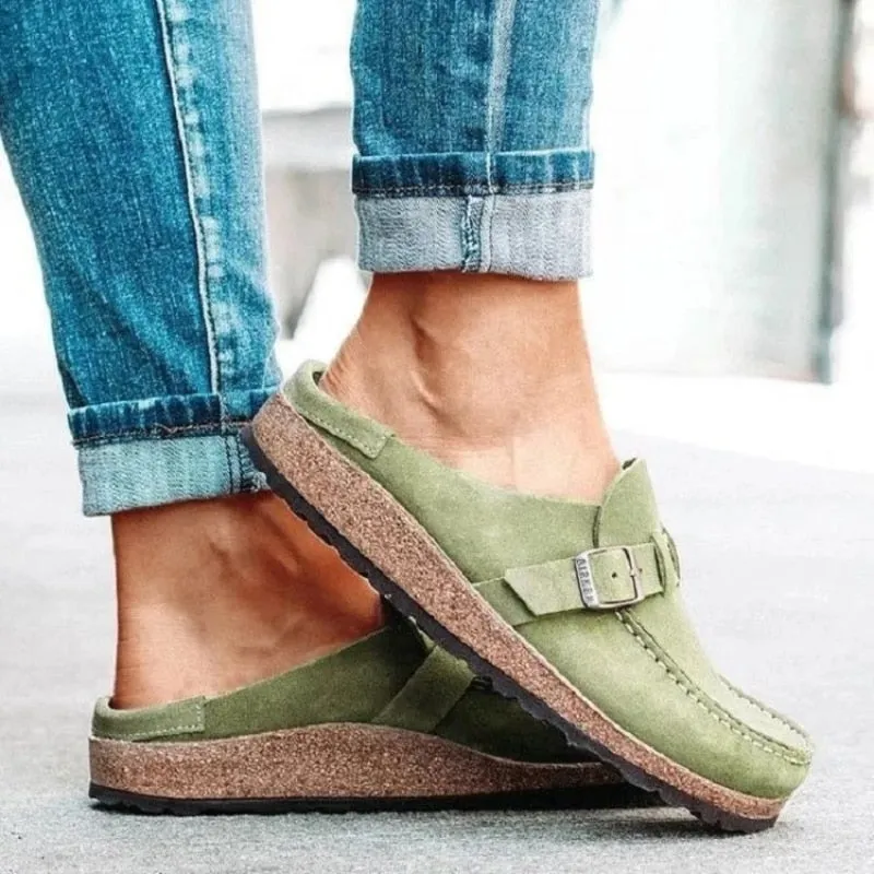Purpdrank - New  Women Retro Shoes Slip on Mules Ladies Comfort Flats Female New Plus Size 43 Casual Men Summer Flat Clogs Zapatos Mujer
