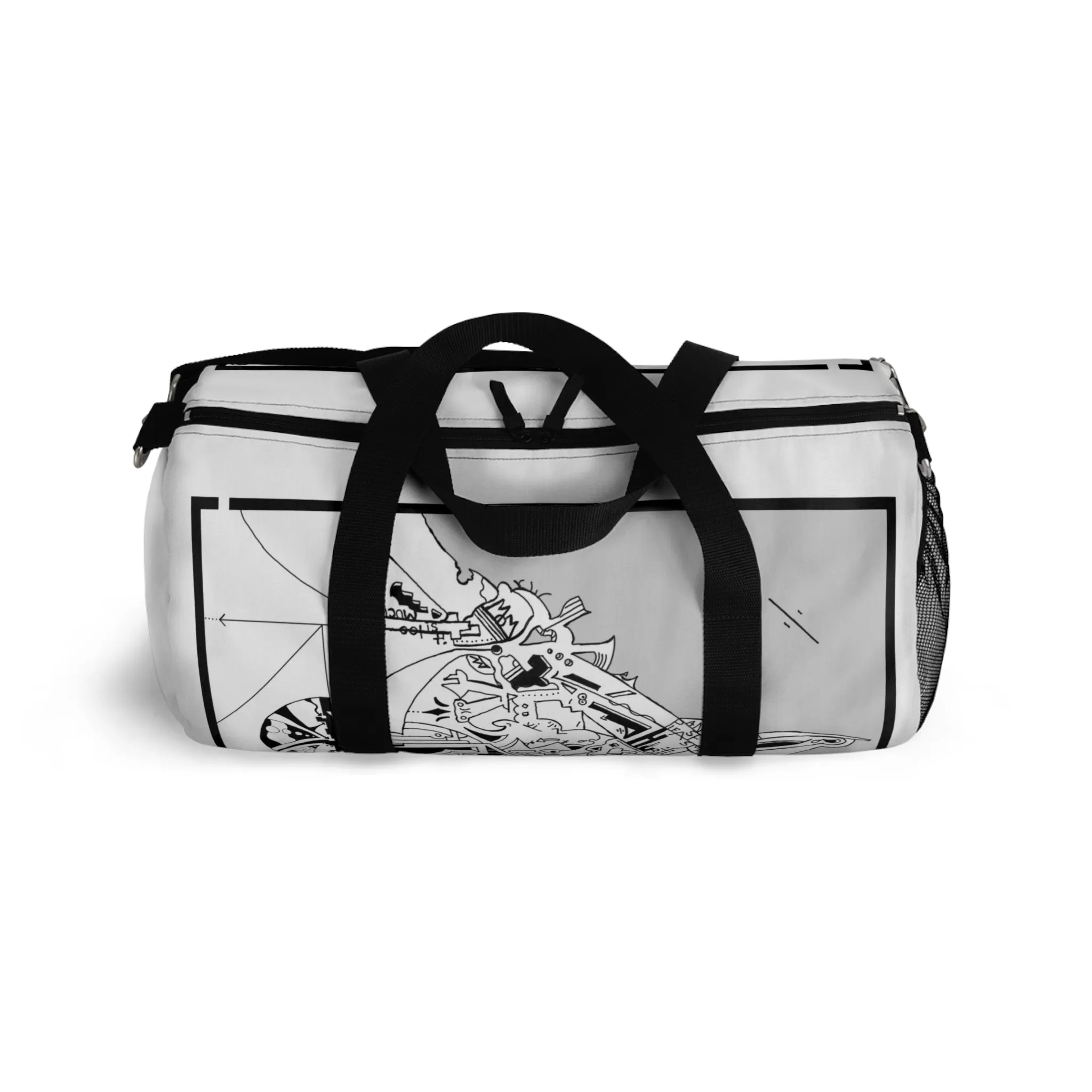 "Lunch Break In My Machine Gun Nest" by Jon Donovan Duffel Bag