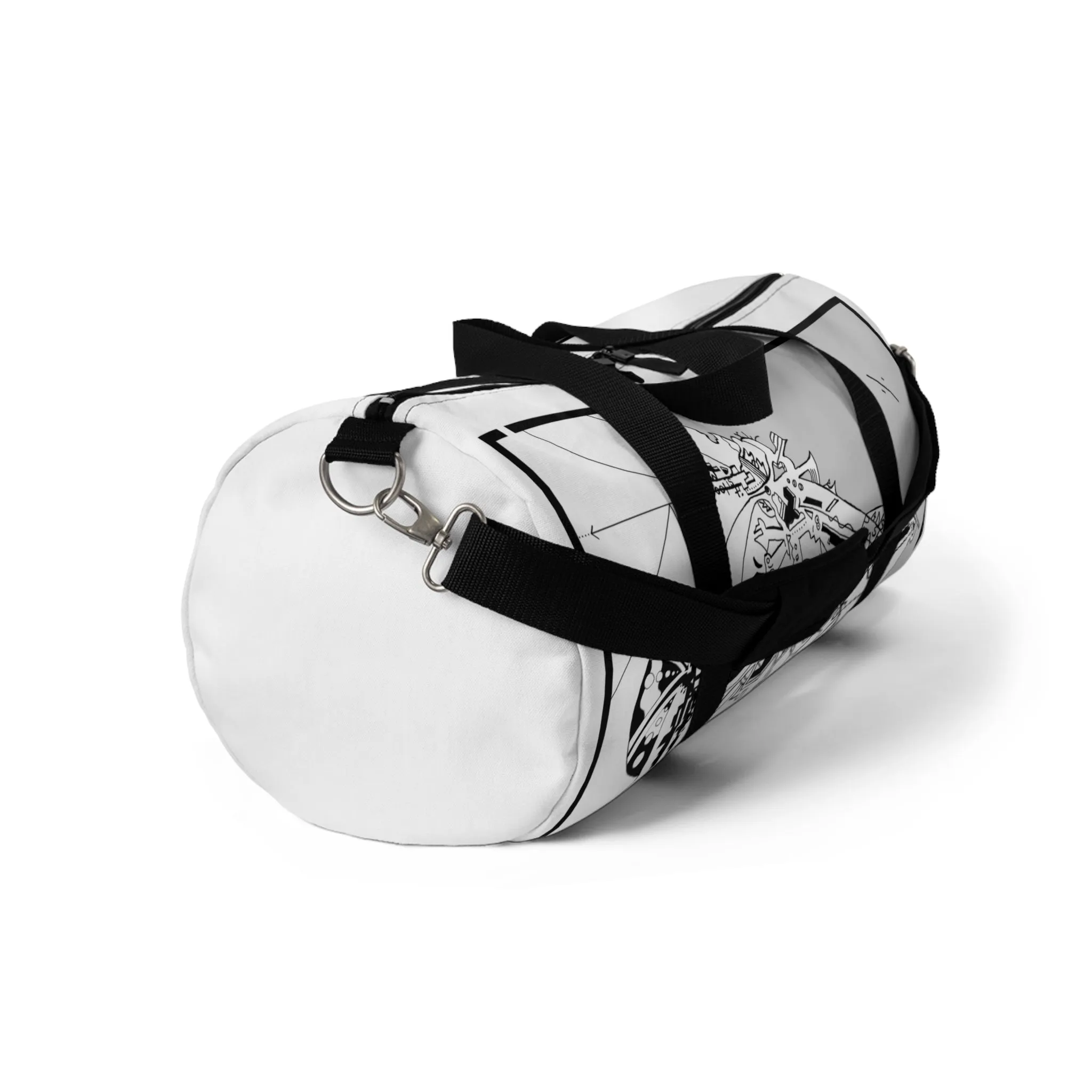 "Lunch Break In My Machine Gun Nest" by Jon Donovan Duffel Bag