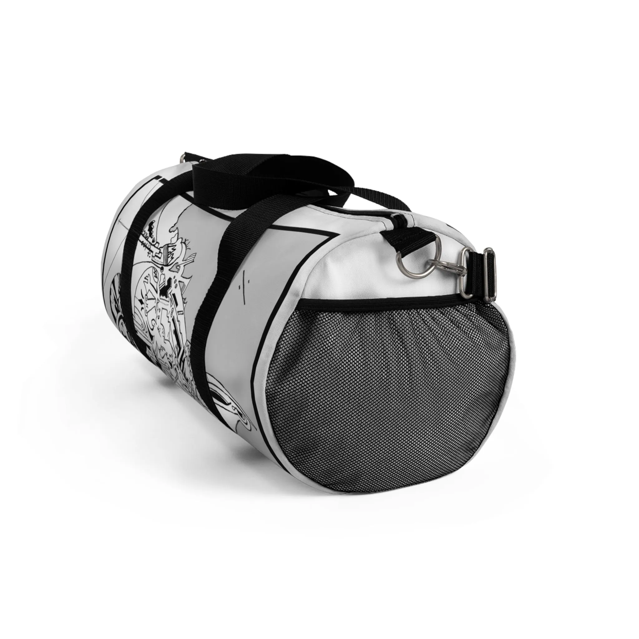 "Lunch Break In My Machine Gun Nest" by Jon Donovan Duffel Bag