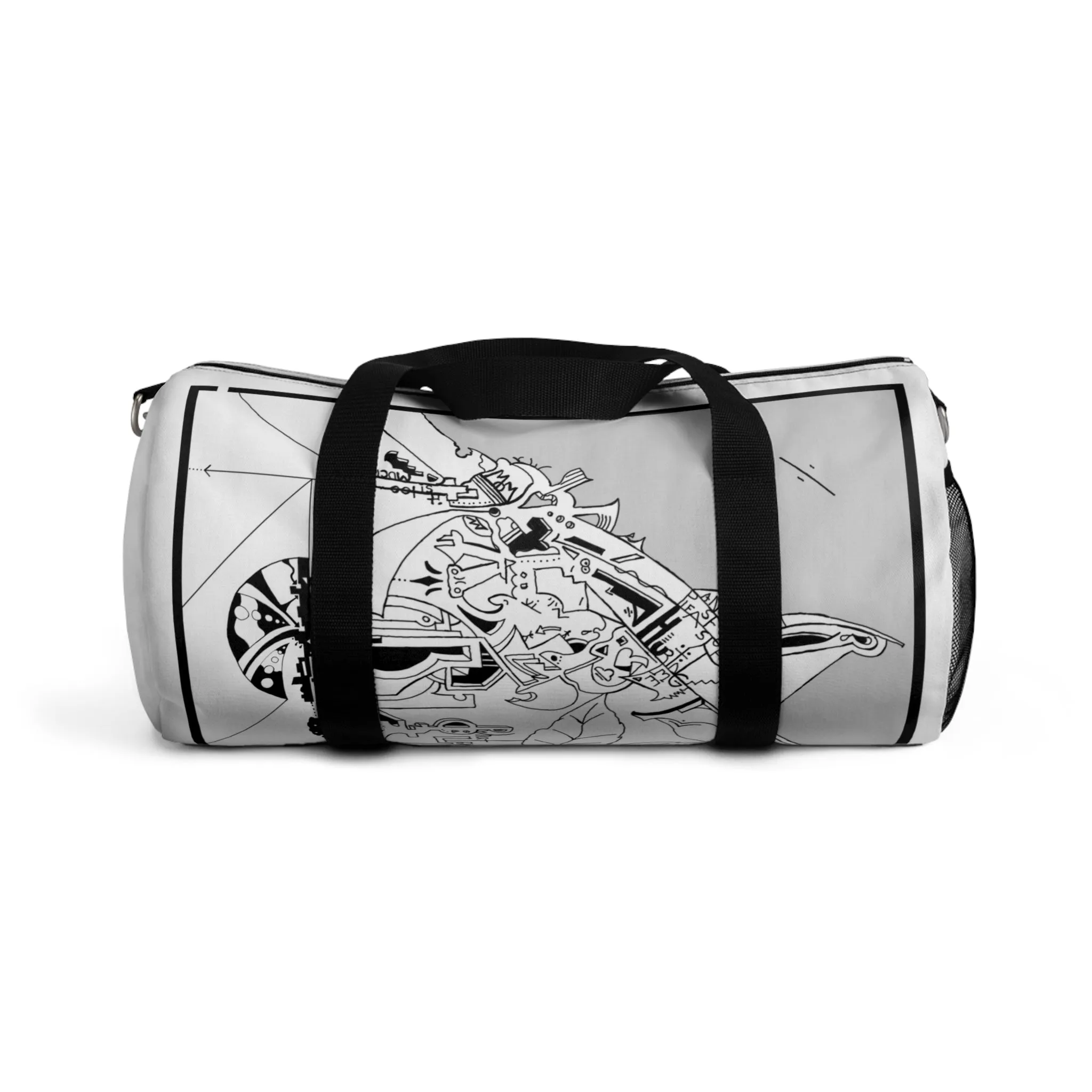 "Lunch Break In My Machine Gun Nest" by Jon Donovan Duffel Bag