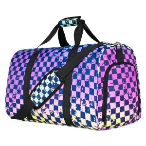 Rainbow Checker Duffel Bag