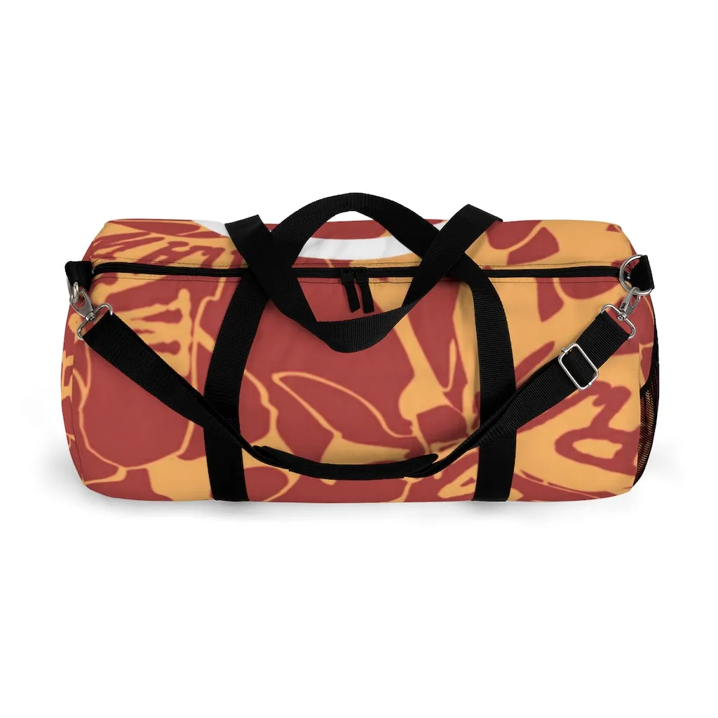 Raw Sushi orange camo Duffel Bag