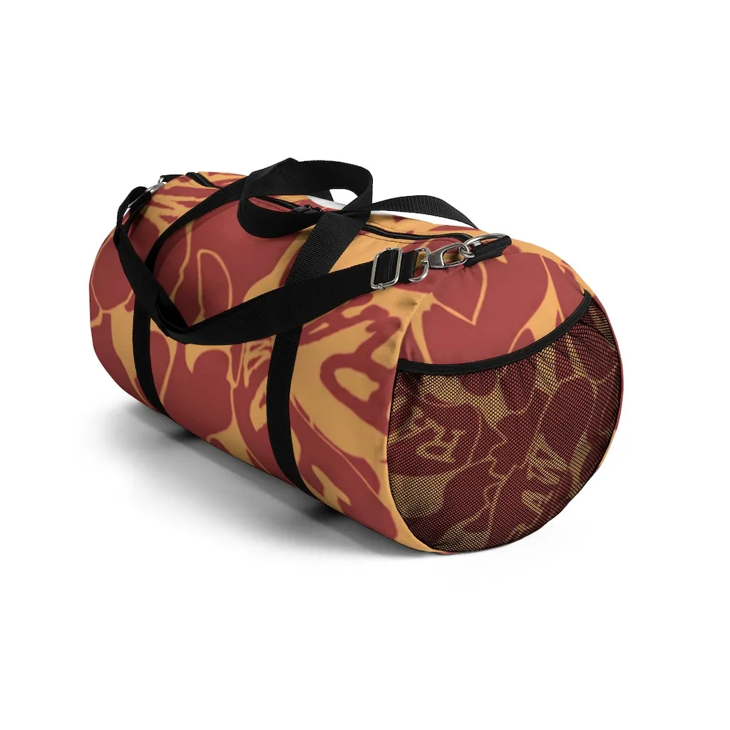 Raw Sushi orange camo Duffel Bag