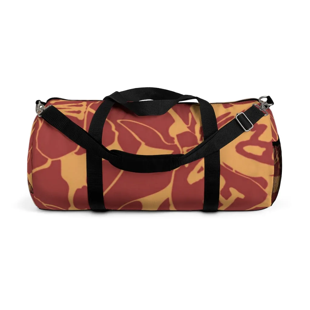 Raw Sushi orange camo Duffel Bag