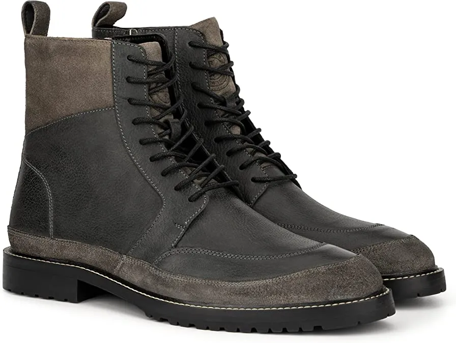 Reserved Footwear Men's Zero  Fashion Motorcycle Casual Boots  Color Black Size 9M