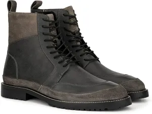 Reserved Footwear Men's Zero  Fashion Motorcycle Casual Boots  Color Black Size 9M