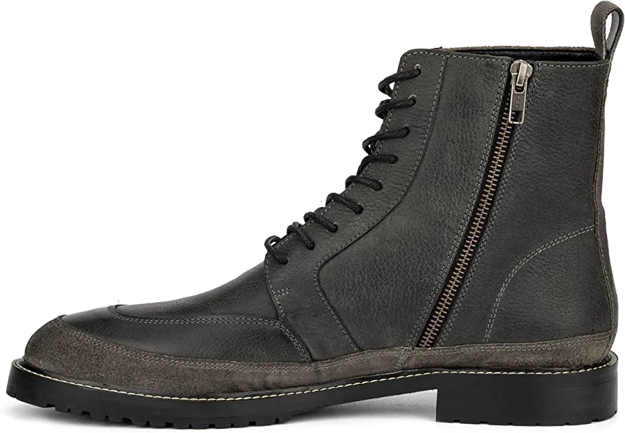 Reserved Footwear Men's Zero  Fashion Motorcycle Casual Boots  Color Black Size 9M