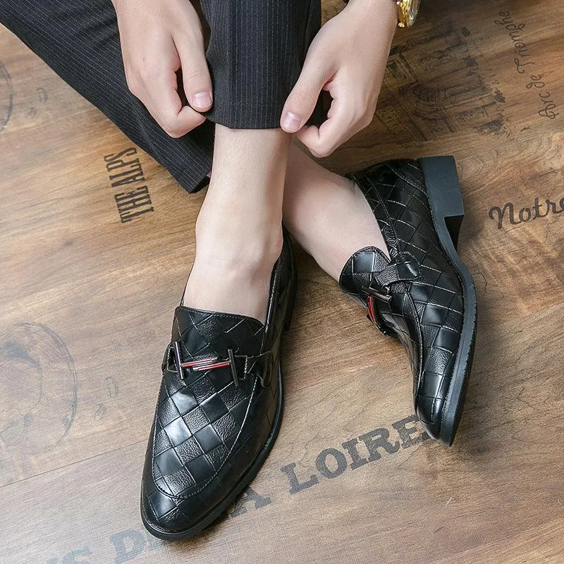 Rubber Low-top Formal Leather Shoes