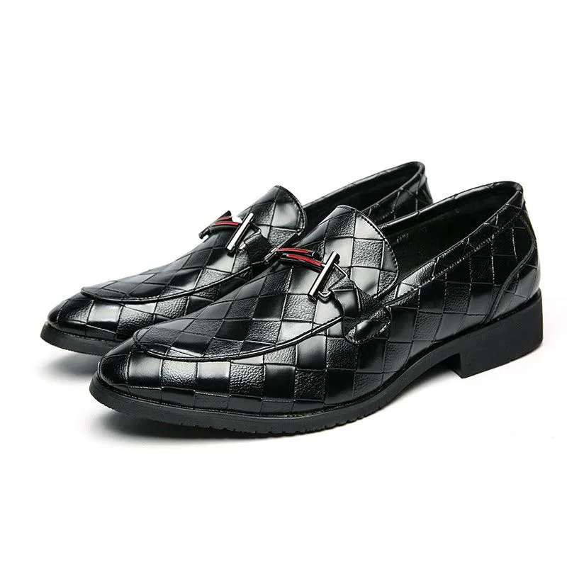 Rubber Low-top Formal Leather Shoes