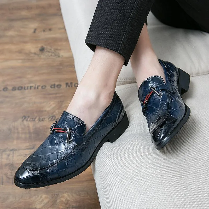 Rubber Low-top Formal Leather Shoes
