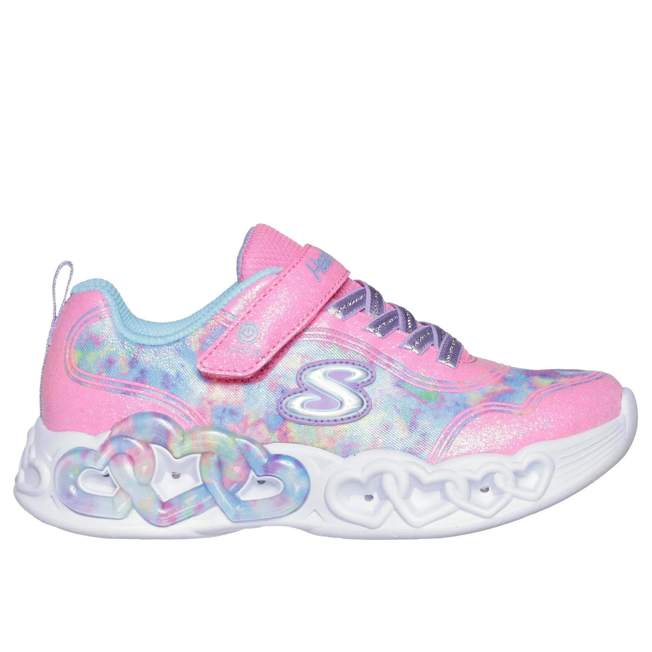 Skechers 303753L INFINITE HEART LIGHTS COLOR LOVIN Pink / Multi