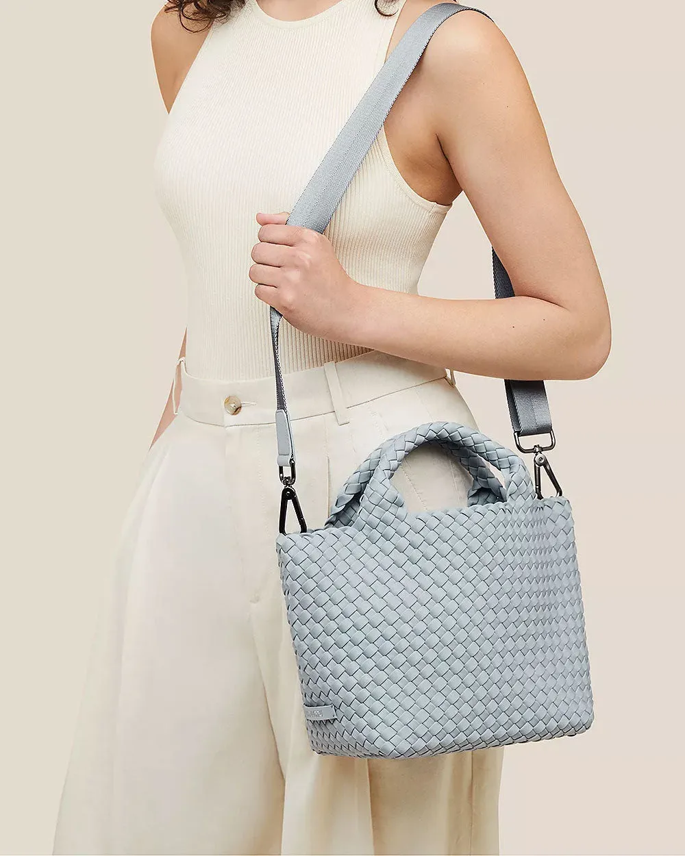 St. Barths Small Tote in Glacier Blue
