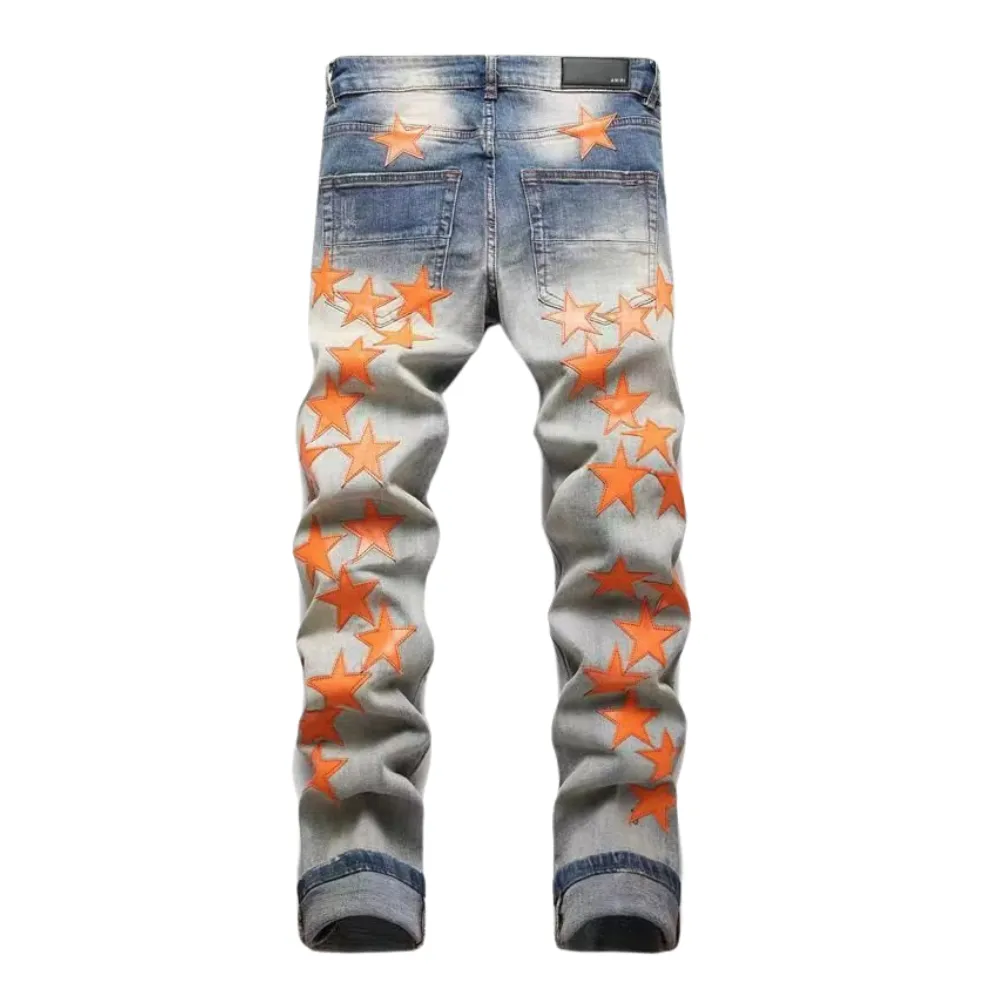Street Star Leather Label Jeans