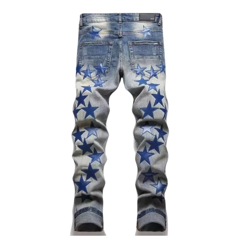 Street Star Leather Label Jeans