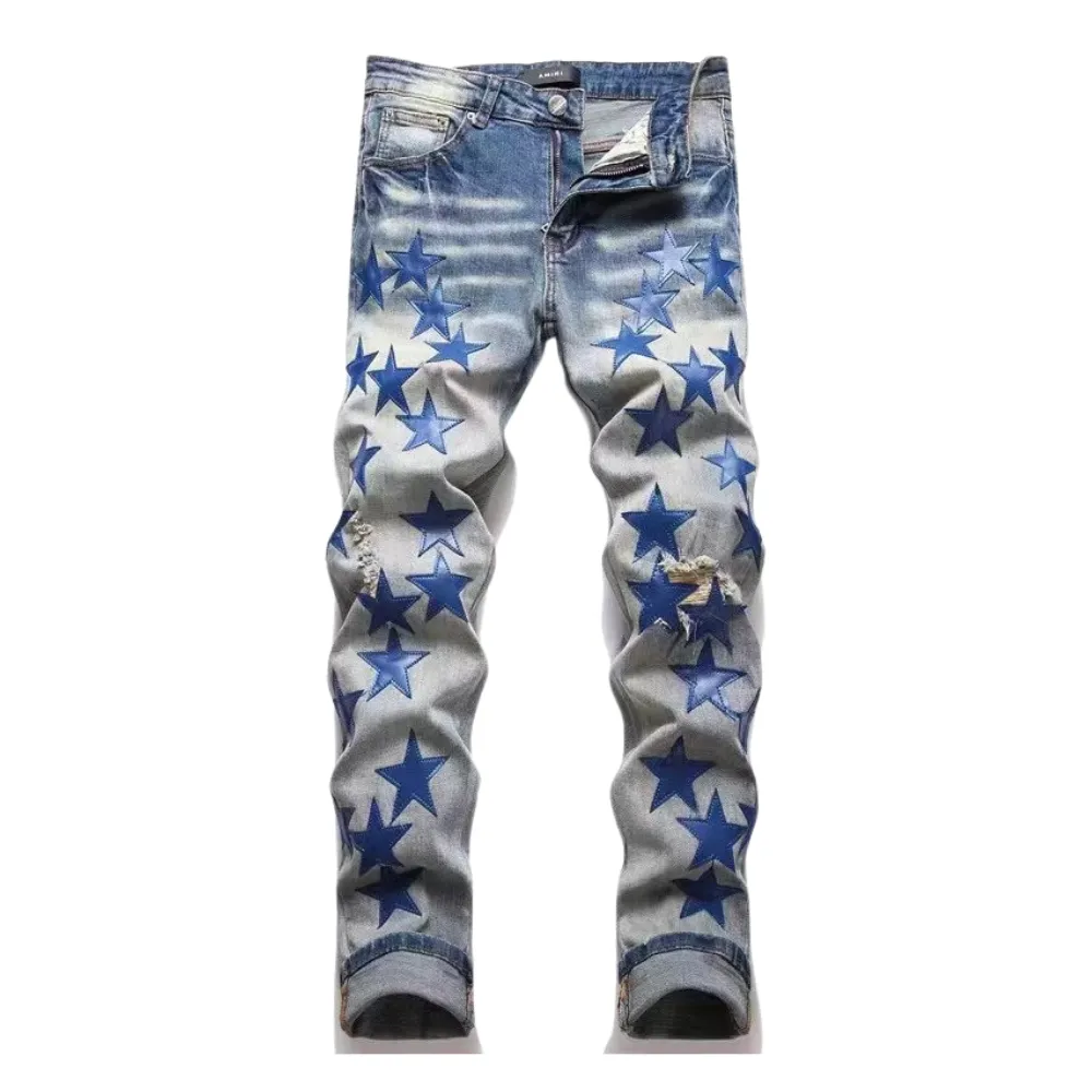 Street Star Leather Label Jeans