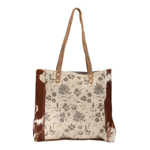 Sunburned Hairon Strip Tote