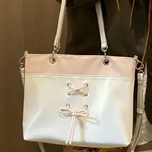TAVIMART  -  Y2k Aesthetic Contrast Color Casual Women Handbags Streetwear Patchwork Sweet Bow Shoulder Bags Fashion Chic Casual Underarm Bag