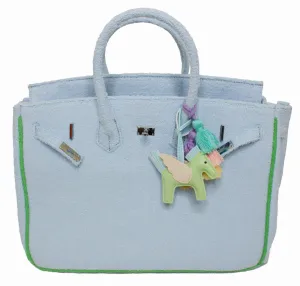 Terry Cloth Bags Powder Blue - Large