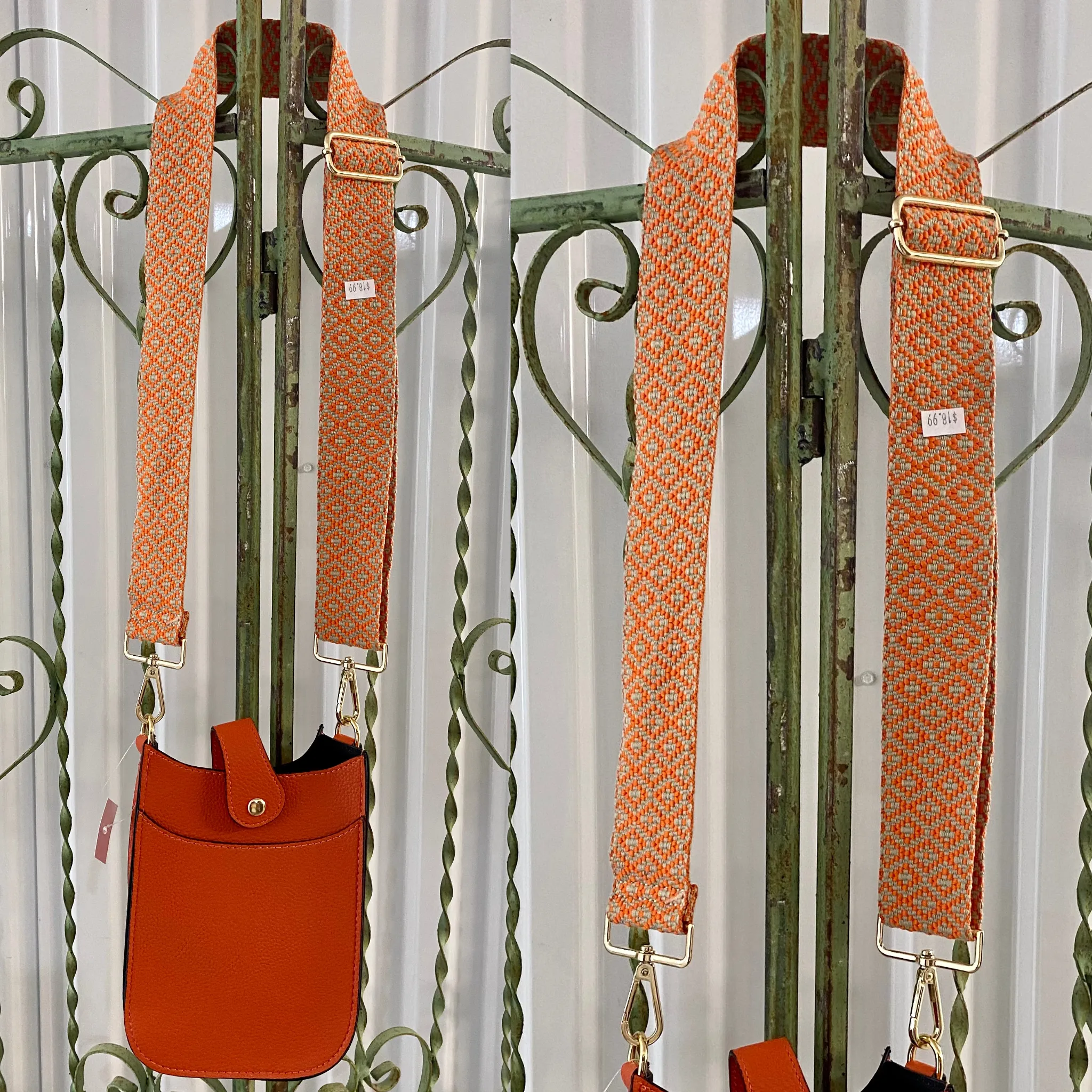 The Orange Adjustable Purse Strap