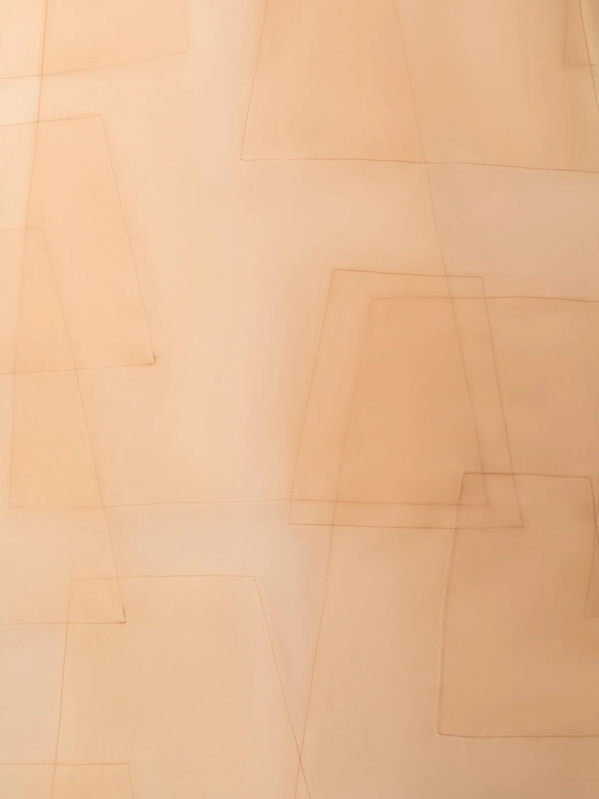 Trapezoid Embellished Sheer Organza Skirt