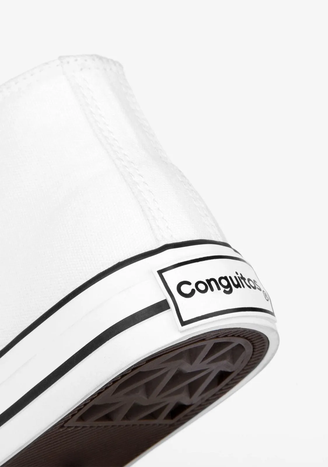 Unisex Hi-top Sneakers Basic White