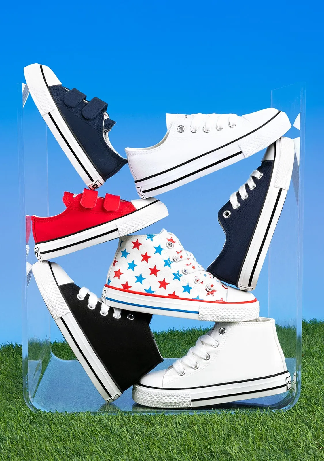 Unisex Hi-top Sneakers Basic White