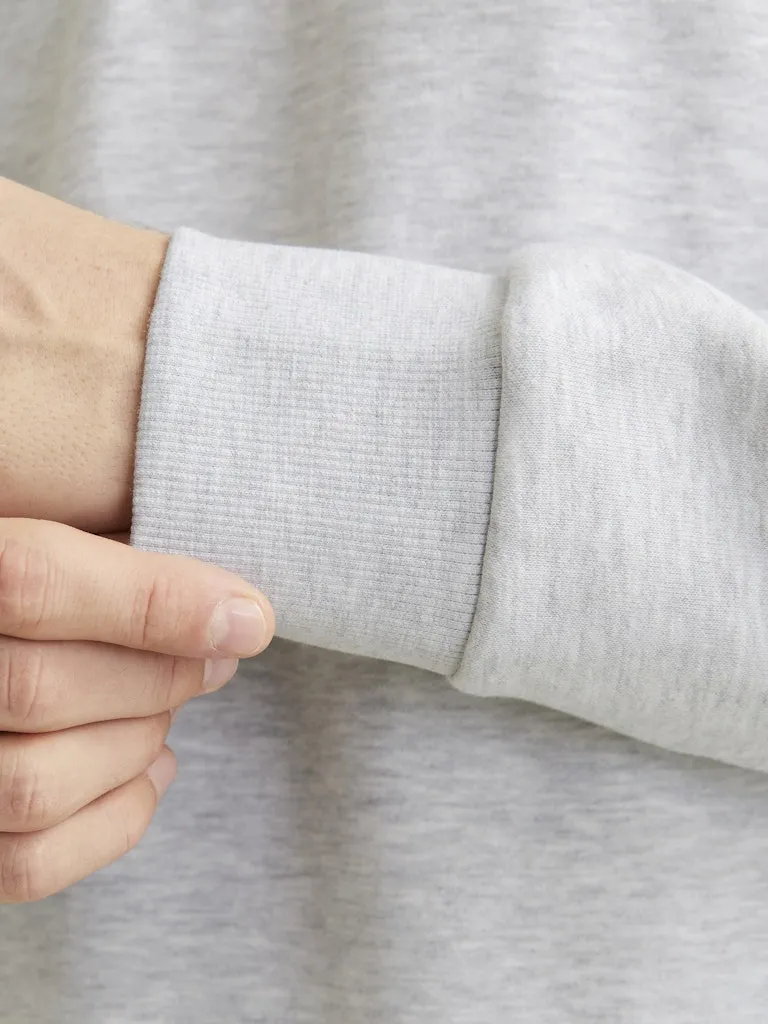 Urban Edge Half Zip White Melange Sweat