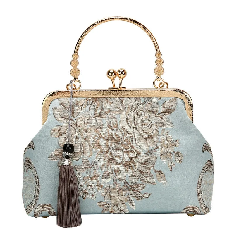 Vintage Tapestry Chain Shoulder Crossbody Messenger Bag