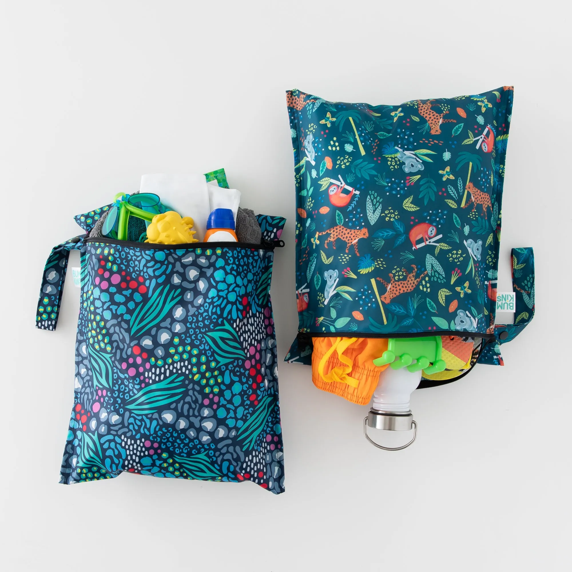 Wet Bag 2 Pack: Jungle   Animal Prints