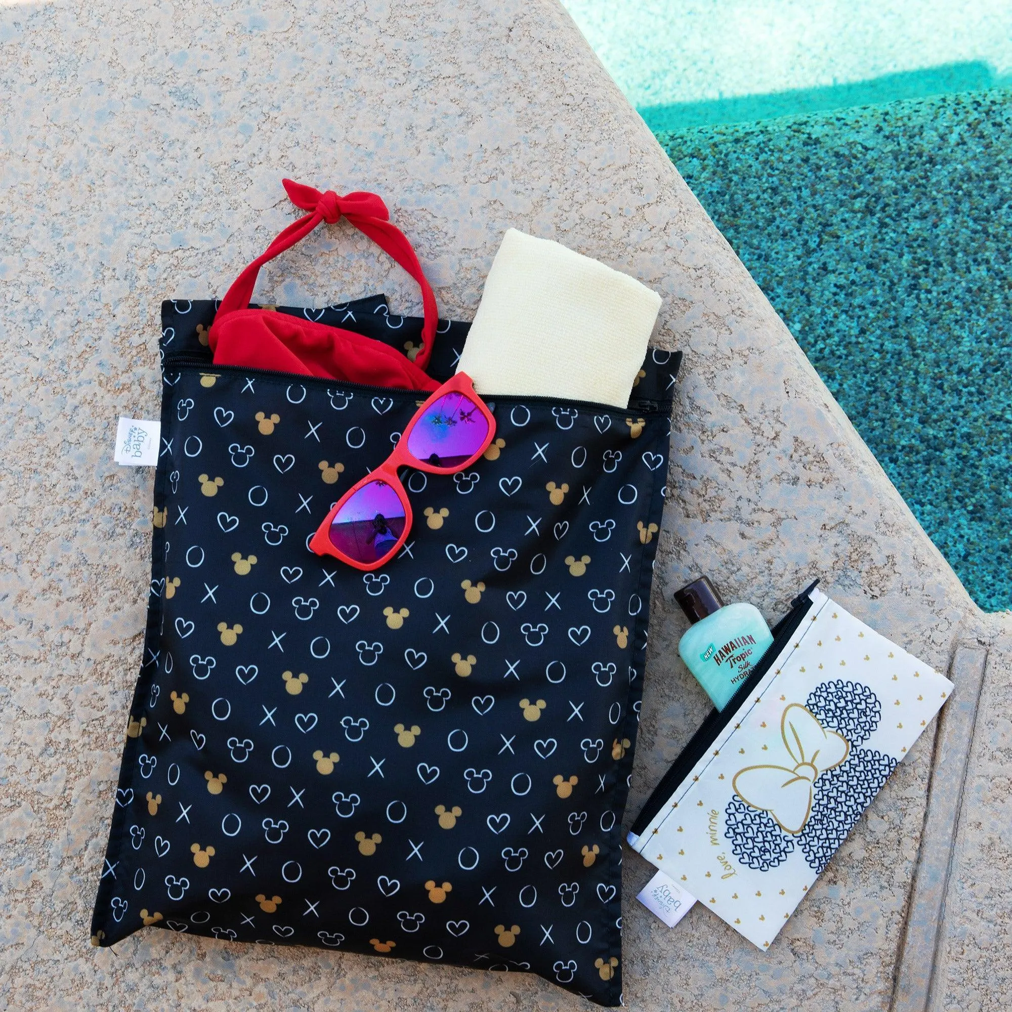 Wet Bag: Minnie Mouse Icon Black   White