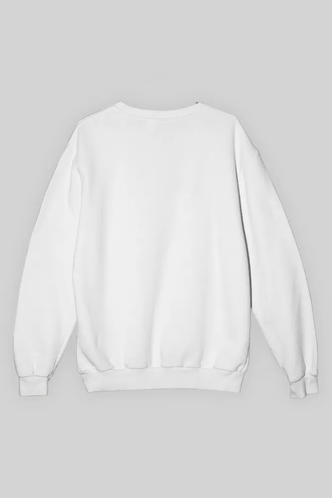 White Oversized Sweatshirt for men