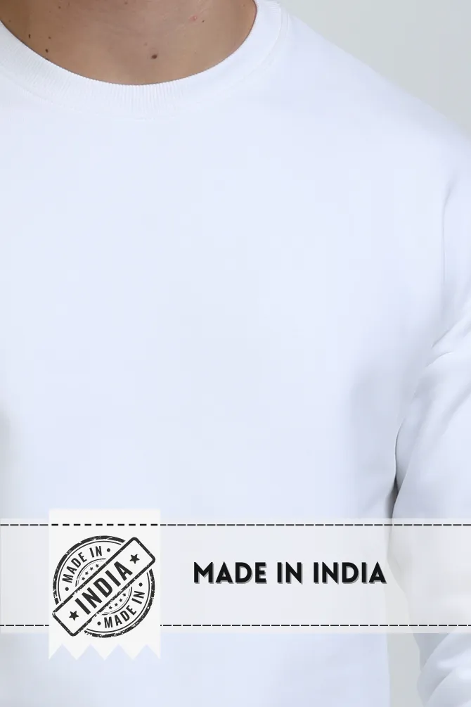White Oversized Sweatshirt for men