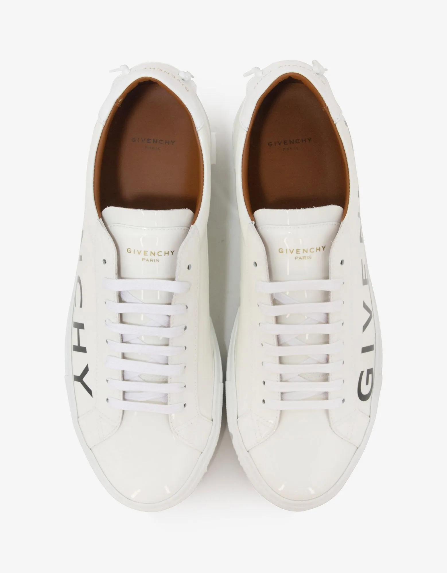 White Urban Street Leather Trainers