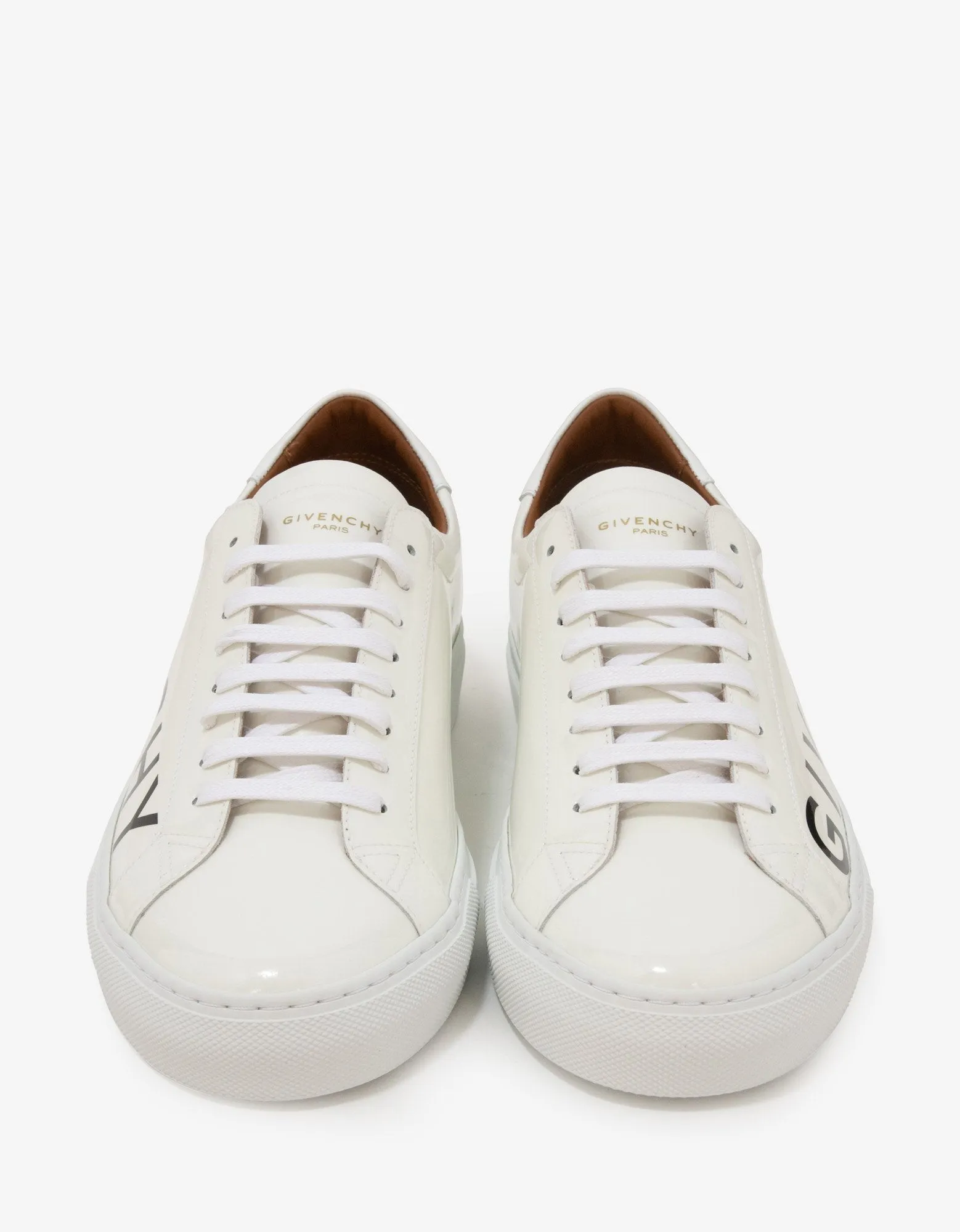 White Urban Street Leather Trainers