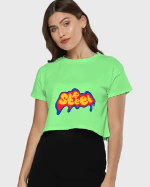 Womens Cropped TShirt Funky Street