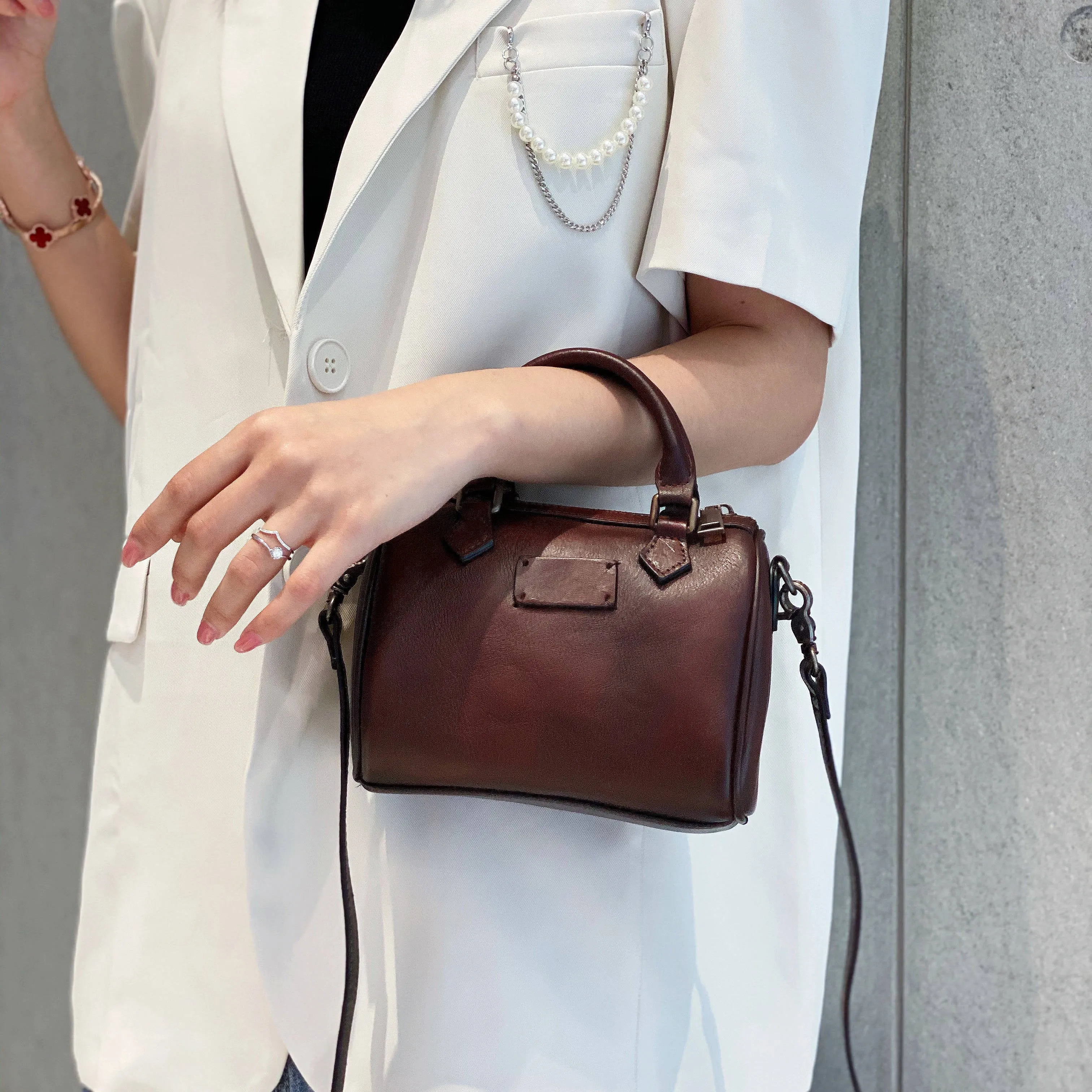 Womens Small Shoulder Bags Genuine Leather Handbags For Women