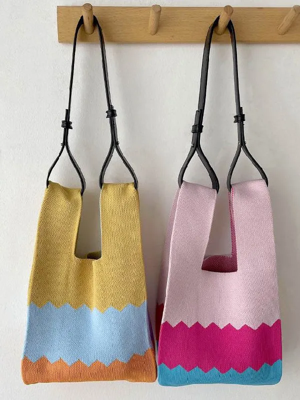 xakxx Urban Contrast Color Bags Accessories Handbags