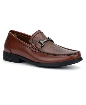 Xray Footwear Men's Woodson Low Top Faux Leather Shoe Loafer  Color Cognac Size 9.5M